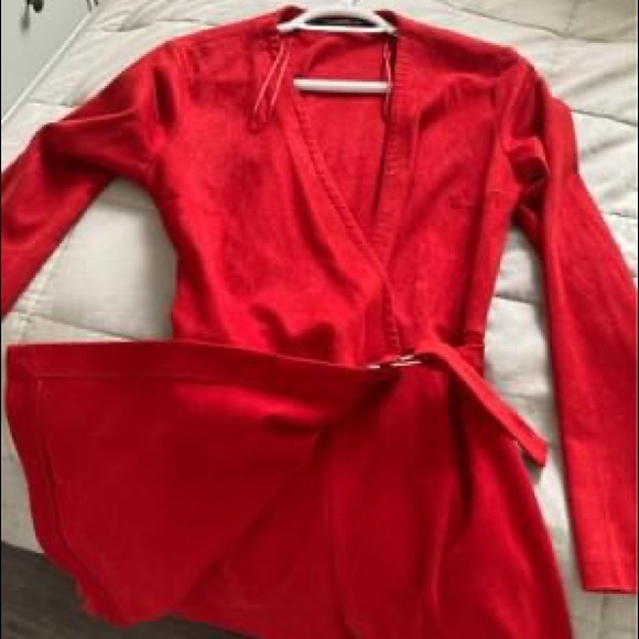 Red Velvet Zara Dress - Picture 2 of 3